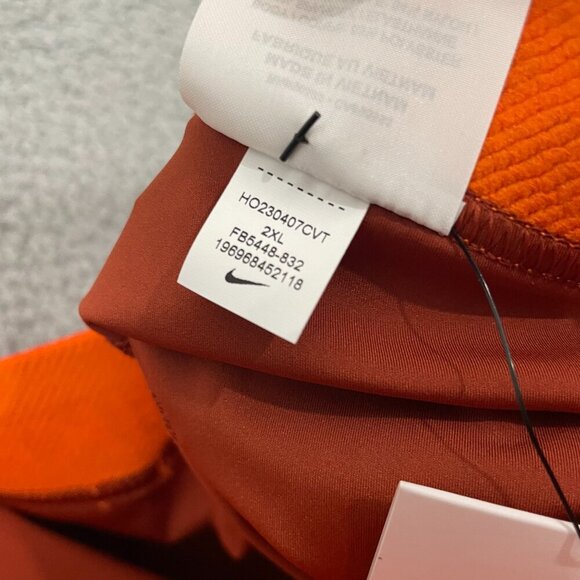 NEW Nike Pro Dri Fit Mid-Rise Shorts Women XXL Orange 3in GRX Athletic Training - Picture 8 of 13